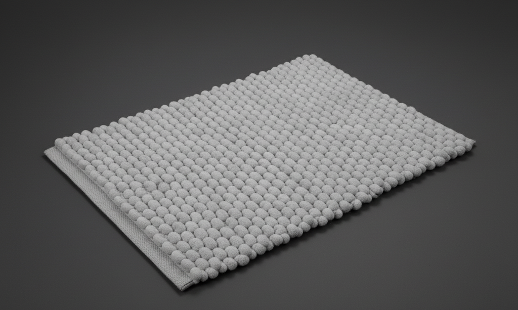 Premium Soft Bobble Bath Mat | Azure Blue | Ultra Absorbent