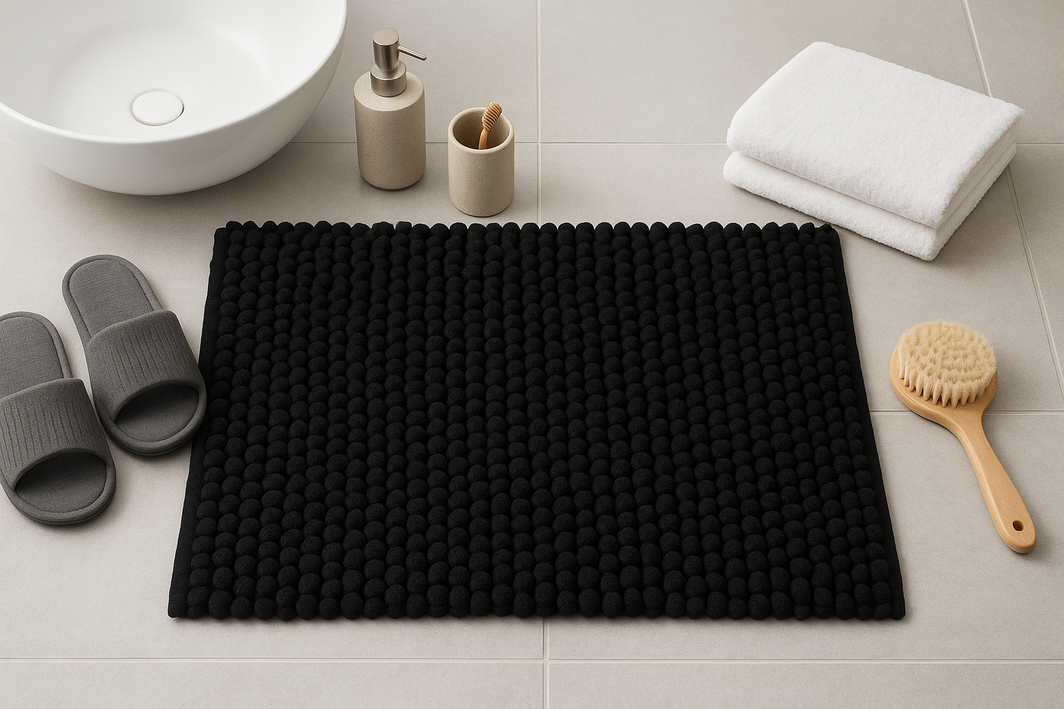 Cotton Bath & Door Mat | Handmade Elegance in Every Thread