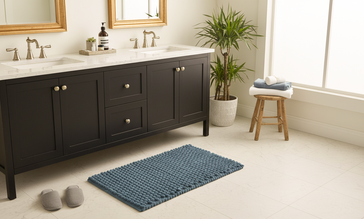 Handmade Cotton Chenille Bathmat – Anti-Skid | Ultra-Soft |