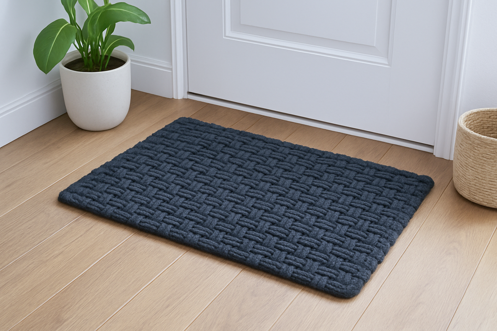 Cotton Bath & Door Mat | Handmade Elegance in Every Thread