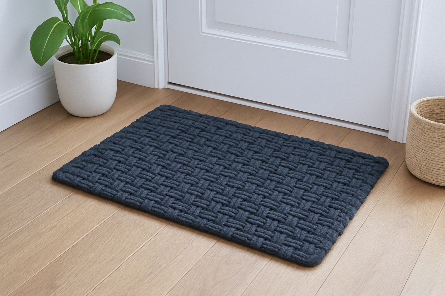 Cotton Bath & Door Mat | Handmade Elegance in Every Thread