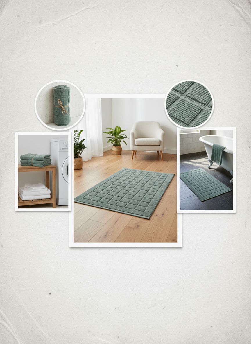 Versatile Cotton Bath & Door Mat